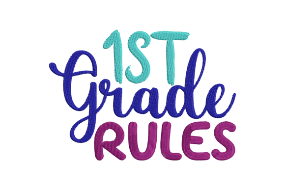 1ST Rule Grade: Back to School Embroidery Review