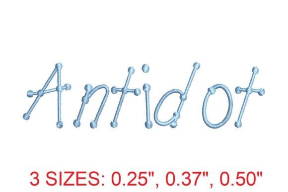 Antidot Font: Soft Stitching for Personalized Gifts