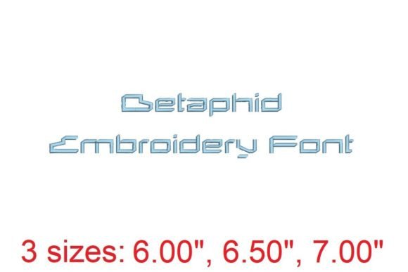 Betaphid Embroidery Font: A Seller’s Review