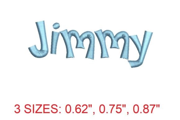 Jimmy Font: Timeless Embroidery for Gifts