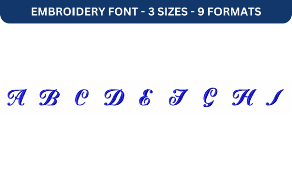 Mademoiselle K Font Upper A to I Review