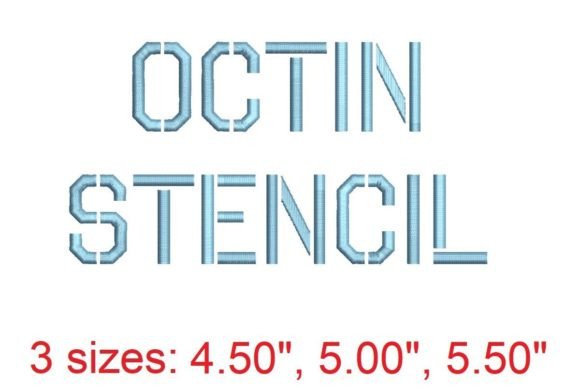 Octin Stencil Embroidery Font: A Designer's Review
